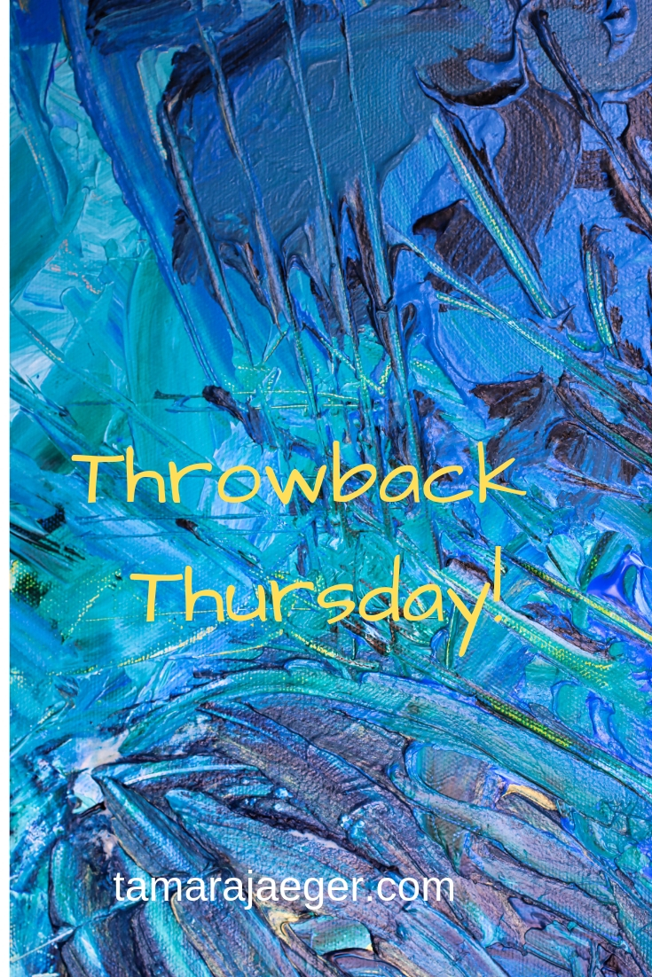 Throwback Thursday blue abstract