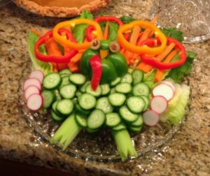 Turkey veggie tray