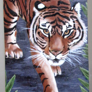 Tiger painting by Tamara Jaeger