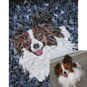 Custom dog portrait with reference photo