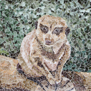 Imagine That Meerkat torn paper collage by Tamara Jaeger