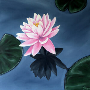 Waterlily oil painting by Tamara Jaeger