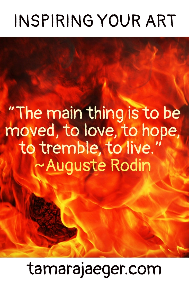 art inspirational quote by Rodin
