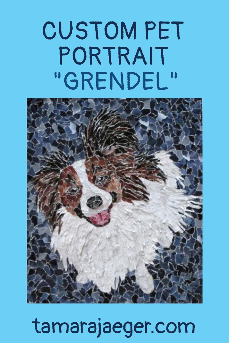 Grendel custom dog portrait