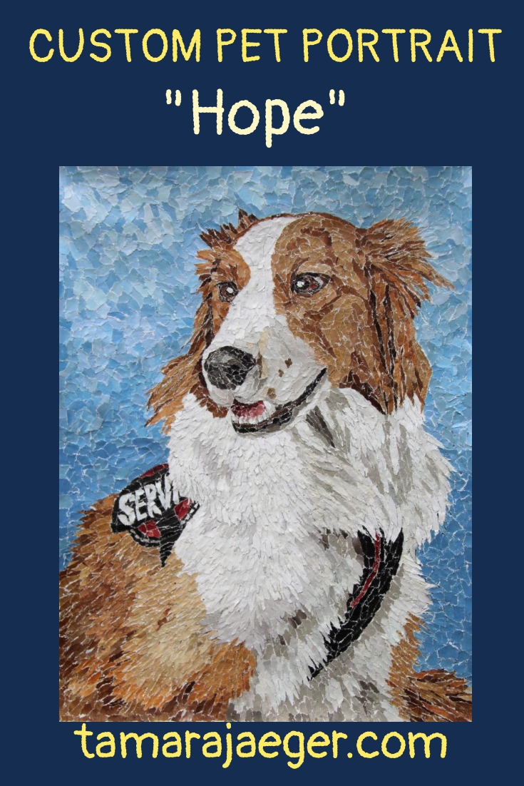 Hope custom dog portrait by Tamara Jaeger