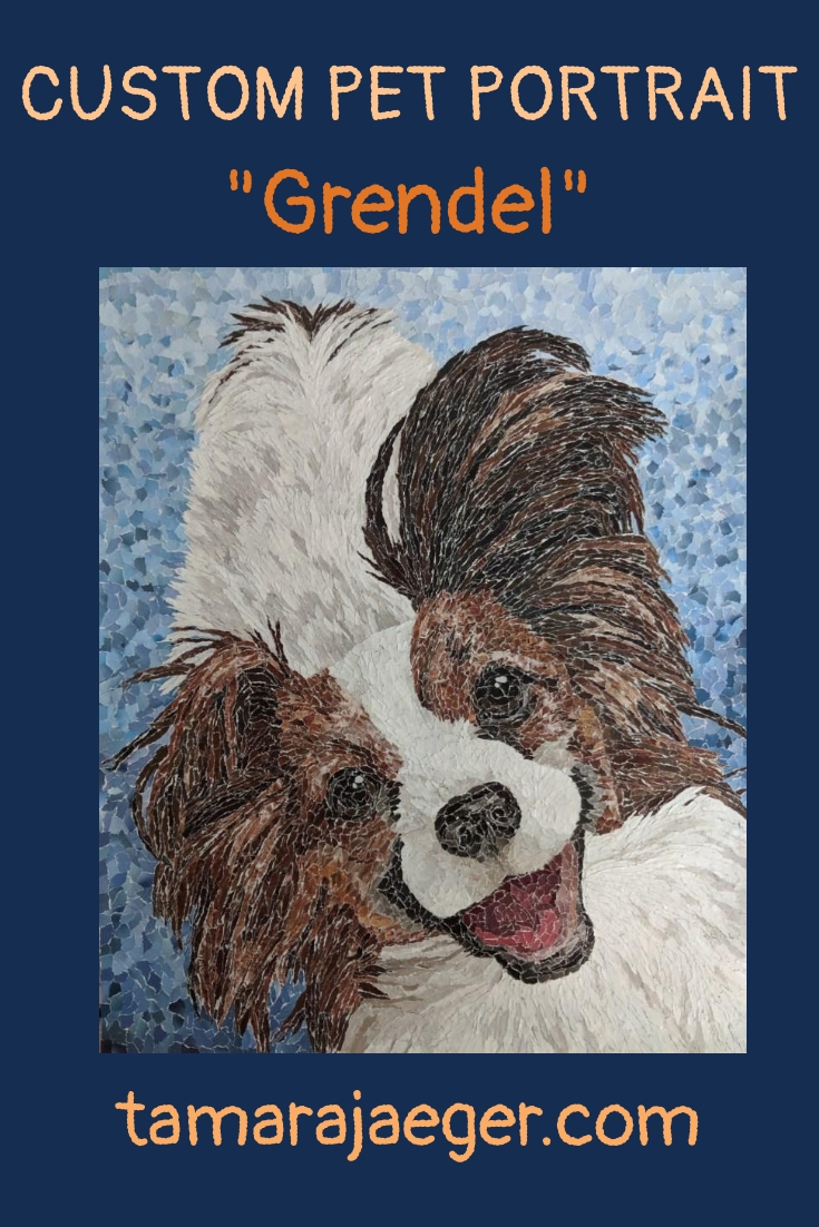 Grendel custom pet portrait