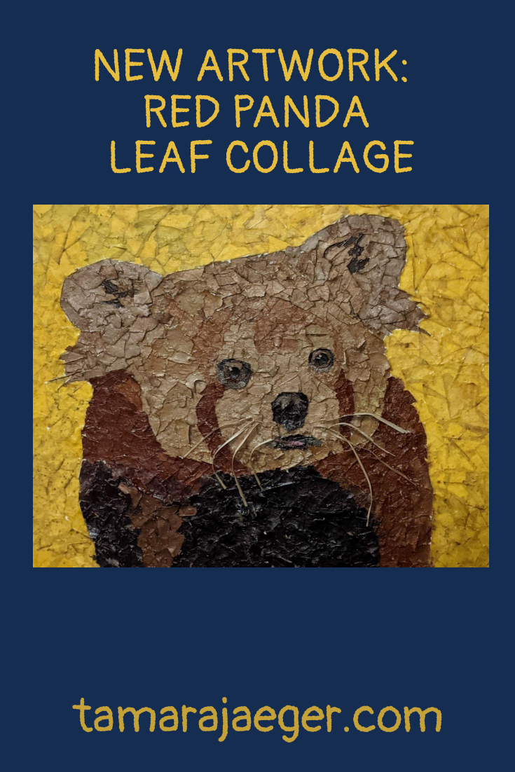 red panda leaf collage cover image