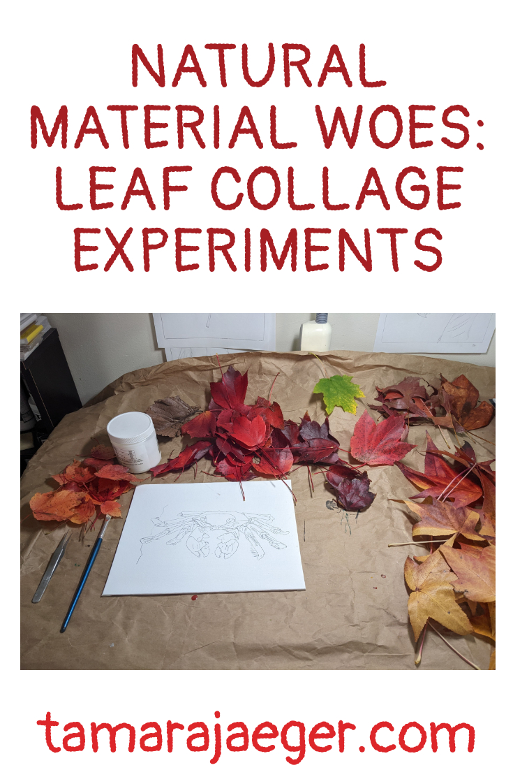leaf collage tests Tamara Jaeger