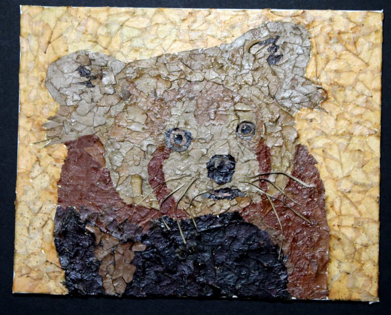Natural Material Woes: Leaf Collage Experiments - Tamara Jaeger Fine Art